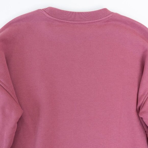 ALO Renown Heavyweight Crew Neck Pullover Sweatshirt Oversized Unisex Pink Small - Picture 8 of 9